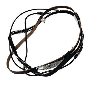 Boho Leather Faux Pearl Multi Layer Bracelet Magnetic Clasp Fashion Jewelry